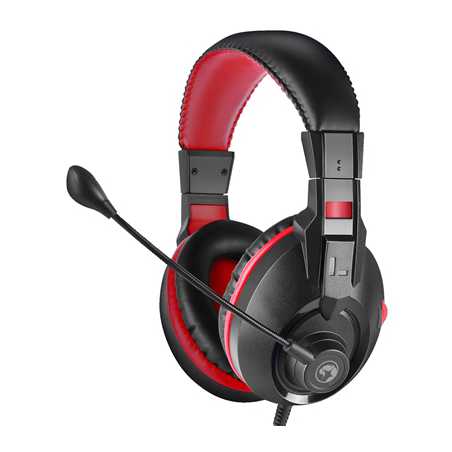 Marvo Scorpion H8321S Gaming Headset, Stereo Sound, Flexible Omnidirectional Microphone, 40mm Audio Drivers, On-ear Volume Contr