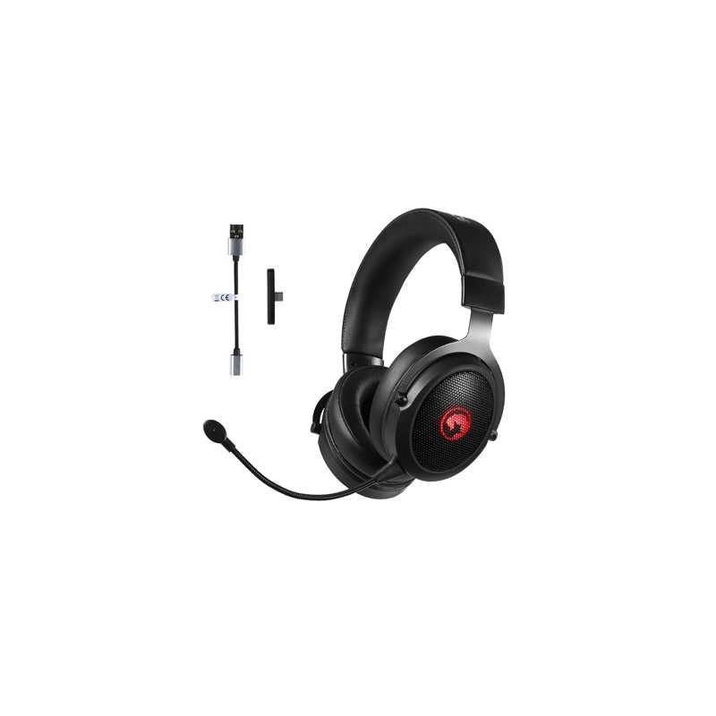 Marvo Scorpion HG9088W 2.4G and BT 5.0 Wireless Gaming Headphones, Surround Sound, 7 Colour Lighting - PC, Android, MAC OS, iOS,