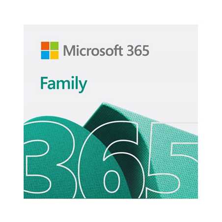 Microsoft 365 Family Medialess 2021 Latest Version - 1 Year Subscription 6 Users  - Electronic Download ESD