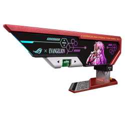 Asus ROG Herculx EVA-02 Graphics Card Holder, 3D ARGB Lightning, Stand Design, Supports Height of 72-128mm, Magnetic Spirit Leve