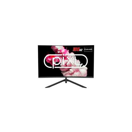 piXL CM27GF6D 27 Inch Curved Frameless Monitor, 165Hz, 6ms Response Time, HDR, Frameless, 1920x1080 Full HD, HDMIx2, Display Por