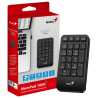 Genius NumPad 1000, Wireless Silent Numeric keypad, 2.4GHz, USB Receiver Plug and Play, slim and Prortable Design