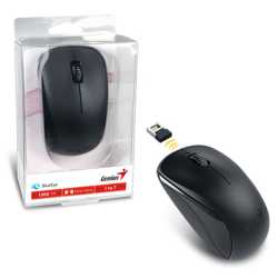 Genius NX-7000 Wireless Mouse, 2.4 GHz with USB Pico Receiver, Adjustable DPI levels up to 1200 DPI, 3 Button with Scroll Wheel,