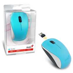 Genius NX-7000 Wireless Mouse, 2.4 GHz with USB Pico Receiver, Adjustable DPI levels up to 1200 DPI, 3 Button with Scroll Wheel,