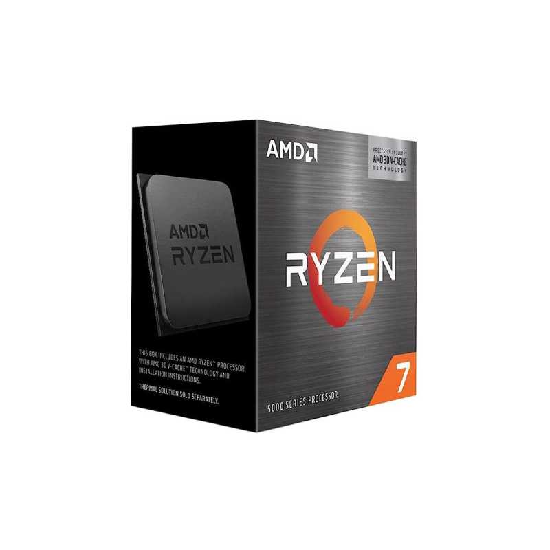 AMD Ryzen 7 5700X3D CPU, AM4, 3.0GHz (4.1 Turbo), 8-Core, 105W, 100MB Cache, 7nm, 5th Gen, No Graphics, NO HEATSINK/FAN