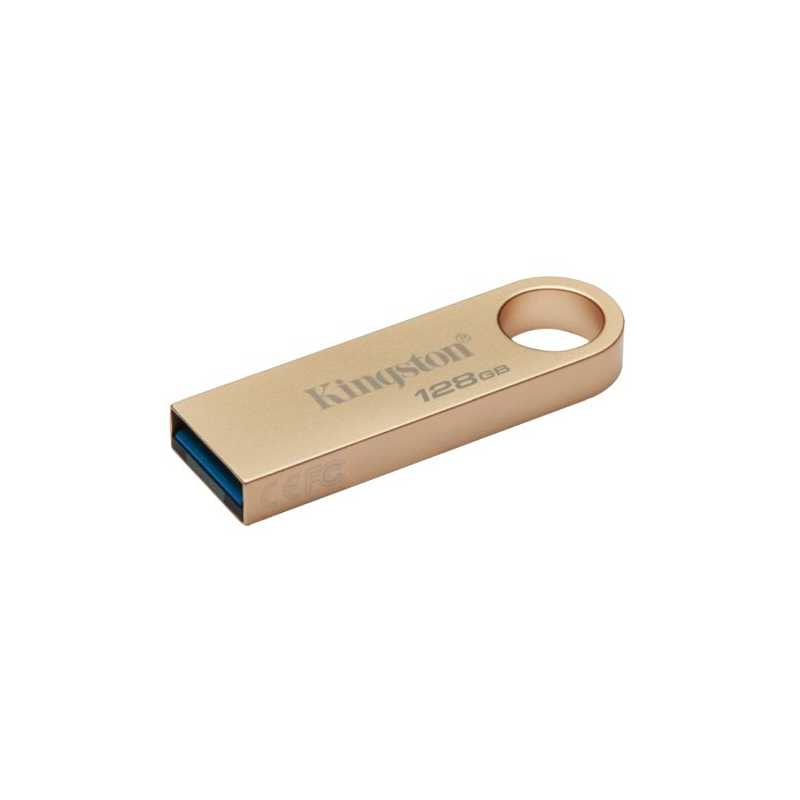 Kingston 128GB DataTraveler SE9 G3 Memory Pen, USB 3.2 Gen1 Type-A, Metal Gold Casing