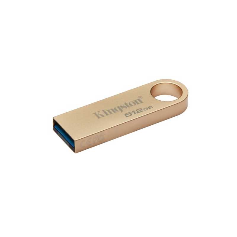 Kingston 512GB DataTraveler SE9 G3 Memory Pen, USB 3.2 Gen1 Type-A, Metal Gold Casing