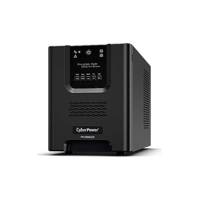 CyberPower 1500VA Line Interactive Tower Pro UPS, 1350W, LCD Display, 8x IEC, AVR Energy Saving, Hot-Swap Batteries