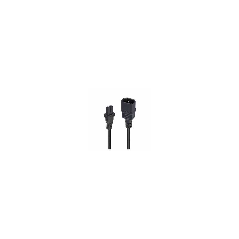 Lindy 1m IEC C14 to IEC C7 (Figure 8) Power Cable Black Lindy 1m IEC C14 to IEC C7 (Figure 8) Power Cable Black