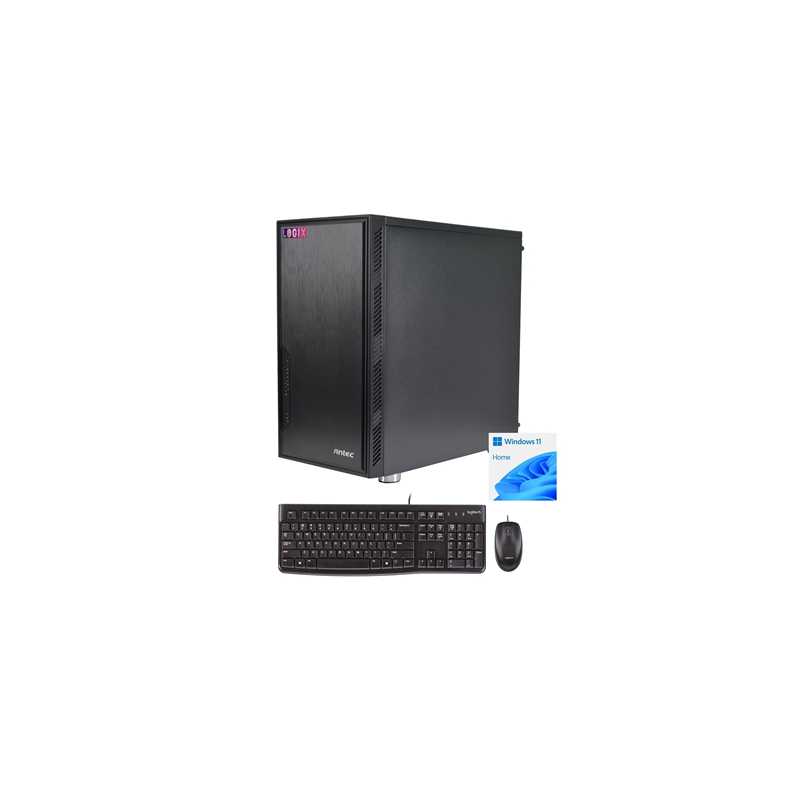 LOGIX 12th Gen Intel Core i5 4.40GHz Wired/ Wireless Family Desktop PC with Windows 11 Home & Keyboard & Mouse