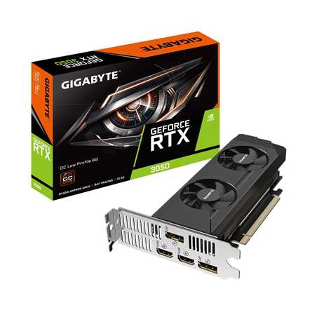 Gigabyte Nvidia GeForce RTX 3050 OC 6GB Low Profile Dual Fan Graphics Card