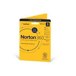 Norton 360 with Game Optimizer 2022, Antivirus for 3 Devices, 1-year subscription Includes VPN, Dark Web Monitoring, Password Ma