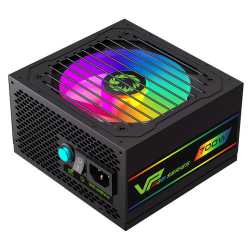 GameMax 700W VP-700W Black RGB PSU, Semi Modular, RGB Fan, 80+ Bronze, Eco Switch, Power Lead Not Included