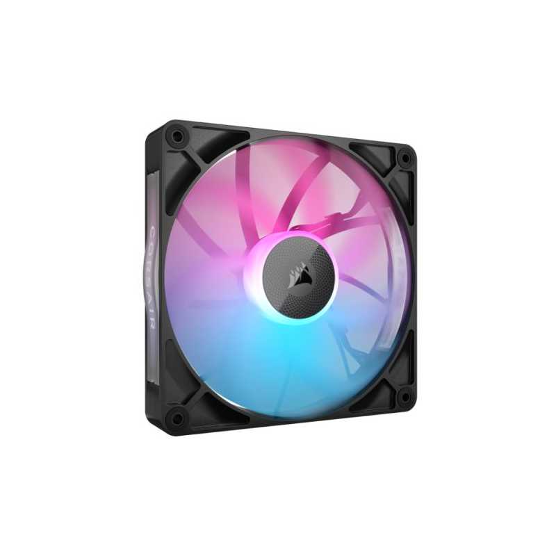 Corsair iCUE LINK RX140 RGB 14cm PWM Case Fan, 8 ARGB LEDs, Magnetic Dome Bearing, 1700 RPM, Black, Single Fan Expansion Kit
