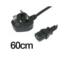 PC-60cm-US-UK 60cm Black Kettle Power Lead