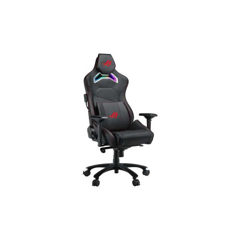 Asus ROG Chariot RGB Gaming Chair, Steel Frame, PU Leather, Memory-Foam Lumbar, 4D Armrests, 145° Recline, *FREE ROG Cosmic Pol