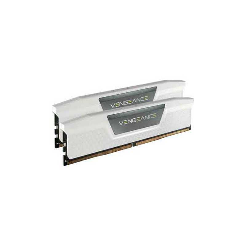 Corsair Vengeance 64GB Kit (2 x 32GB), DDR5, 5600MHz (PC5-44800), CL40, 1.25V, XMP 3.0, PMIC, DIMM Memory, White