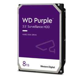 WD 3.5", 8TB, SATA3, Purple Surveillance Hard Drive, 256MB Cache, OEM