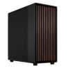 Fractal Design North XL Charcoal Black (Black Solid) Case, E-ATX, Fine Mesh Side, 3 PWM Fans, USB-C, Walnut Front