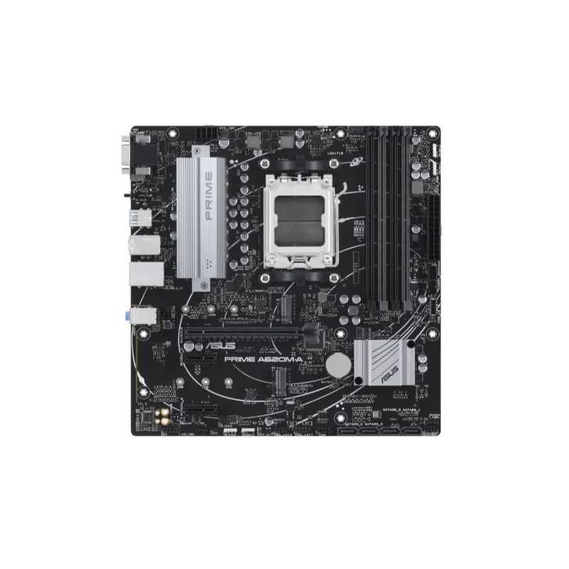 Asus PRIME A620M-A-CSM - Corporate Stable Model, AMD A620, AM5, Micro ATX, 4 DDR5, VGA, HDMI, DP, GB LAN, PCIe4, 2x M.2