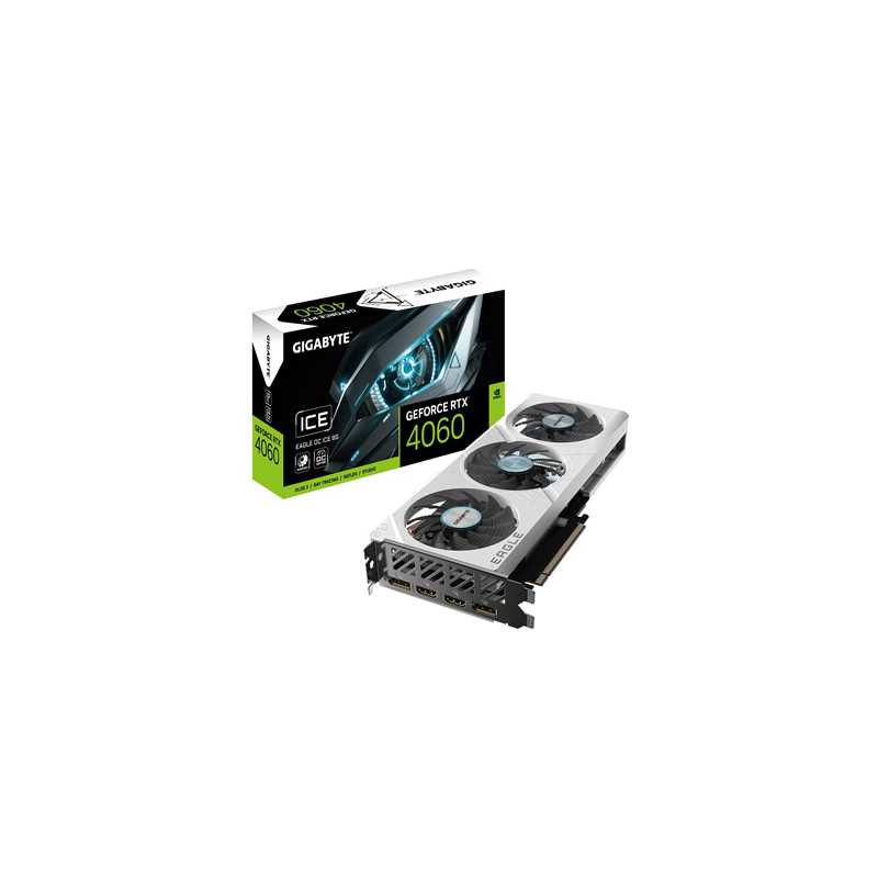 Gigabyte Nvidia GeForce RTX 4060 EAGLE OC ICE 8GB Graphics