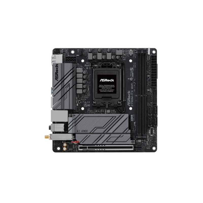 Asrock Z790M-ITX WIFI, Intel Z790, 1700, Mini ITX, 2 DDR5, HDMI, DP, eDP, Wi-Fi 6E, 2.5G & GB LAN, PCIe5, 2x M.2