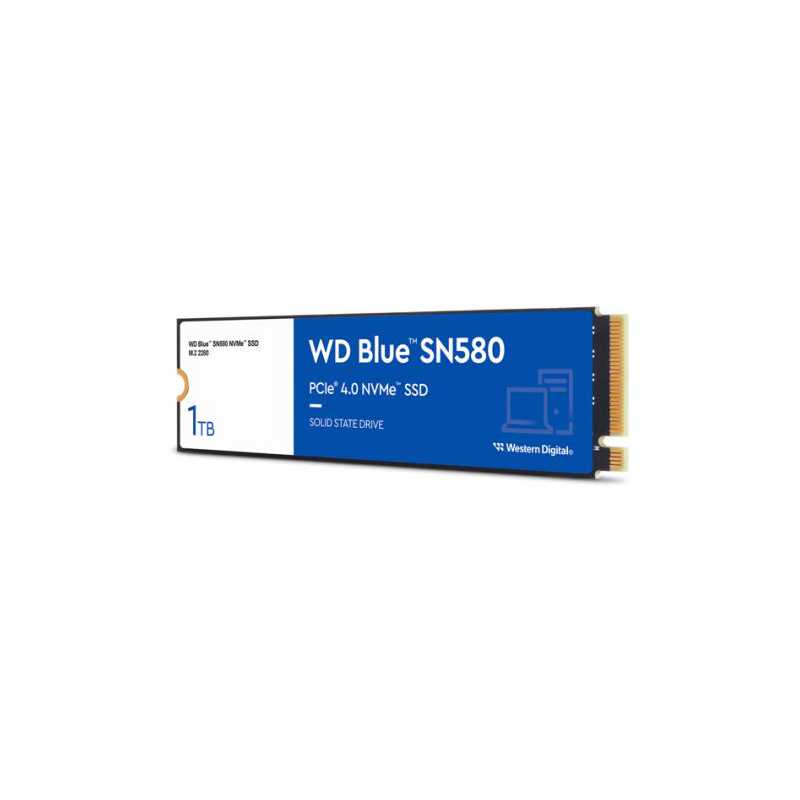 WD 1TB Blue SN580 M.2 NVMe Gen4 SSD, M.2 2280, PCIe4, TLC NAND, R/W 4150/4150 MB/s, 600K/750K IOPS
