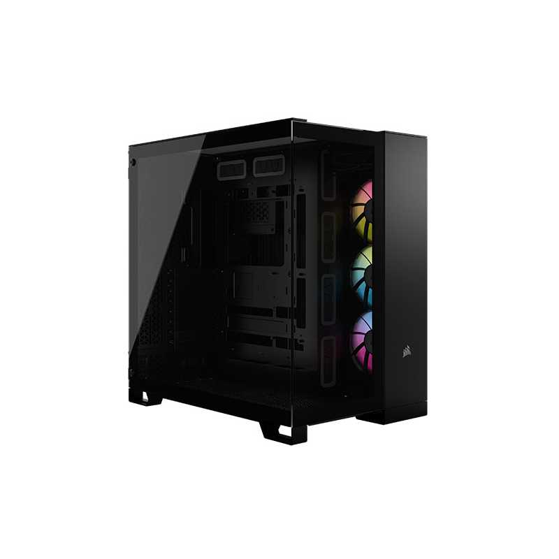 Corsair 6500X RGB iCUE Link Dual Chamber Gaming Case w/ Glass Side & Front, ATX, 3x RGB Fans, Mesh Panels, USB-C, Asus BTF Compa
