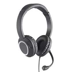Sandberg (126-47) Chat Headset with Boom Mic, USB-C, 40mm Drivers,  In-Line Controls, 5 Year Warranty