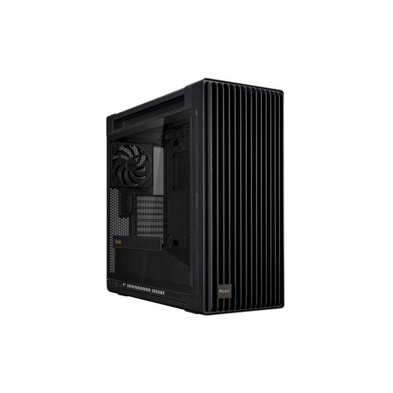 Asus ProArt PA602 Gaming Case w/ Glass Side, E-ATX, Front Grill, 2x 20cm Fans, IR Dust Indicator, USB-C 20Gps, Black