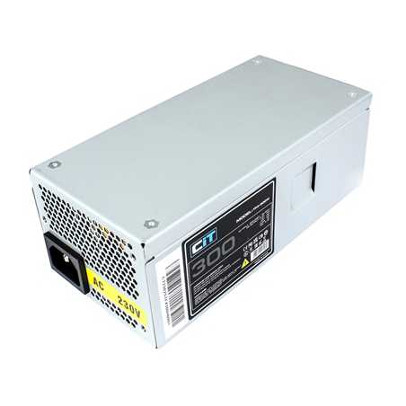 CIT 300W TFX-300W Silver Coating Power Supply, Low Noise 8cm Fan with intelligent fan speed control, Support standard TFX form f