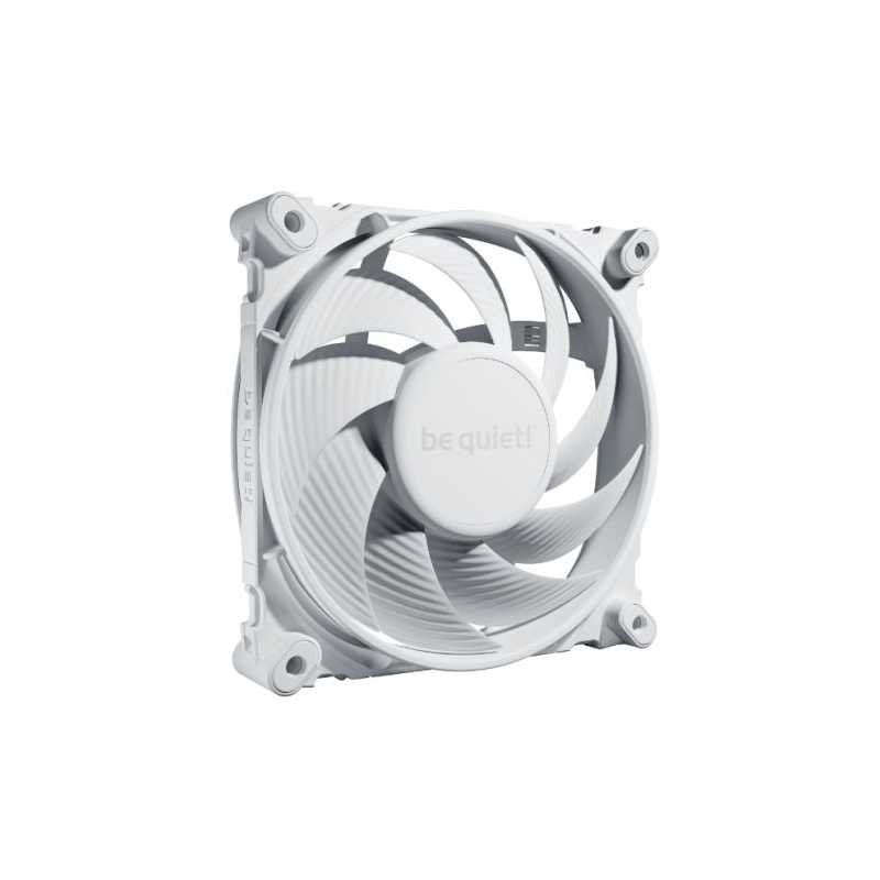 Be Quiet! (BL115) Silent Wings 4 12cm PWM High Speed Case Fan, White, Up to 2500 RPM, Fluid Dynamic Bearing