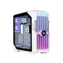 Cooler Master HAF 700 EVO Case, White, Full Tower, 4 x USB 3.2 Gen 1 Type-A, 1 x USB 3.2 Gen 2 Type-C, Tempered Glass Side Windo