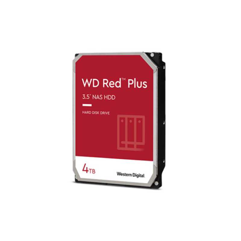 WD 3.5", 4TB, SATA3, Red Plus NAS Hard Drive, 5400RPM, 256MB Cache, OEM