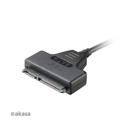 Akasa USB 3.0 A (M) to SATA (M) 0.4m Black Retail Packaged Converter Adapter