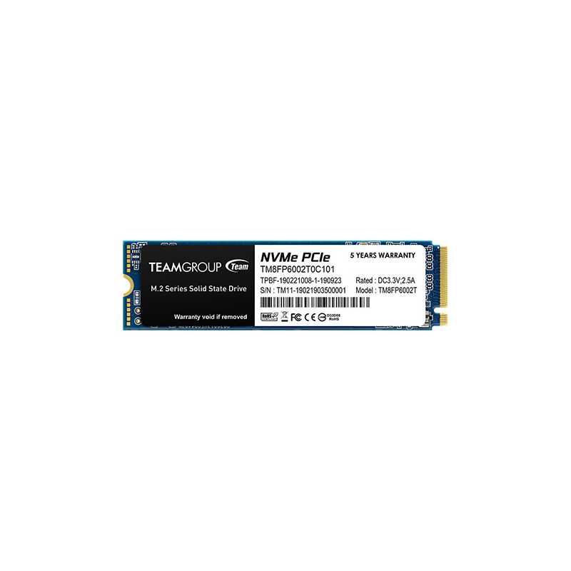 Team 2TB MP33 M.2 NVMe Gen3 SSD, M.2 2280, PCIe3, R/W 1800/1500 MB/s