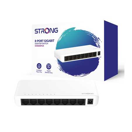 Strong SW8000PUK 8 Port Gigabit Switch (Plastic)