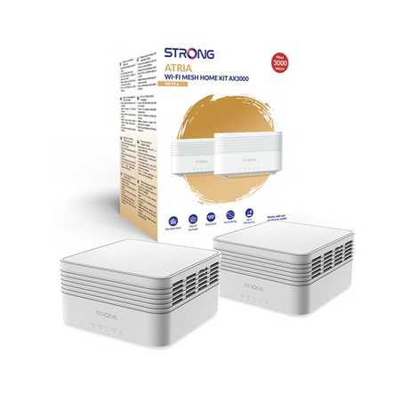 Strong MESHKITAX3000UK AX3000 Whole Home Wi-Fi 6 Mesh System (2 Pack) - 3,300sq.ft Coverage