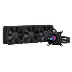 Asus ROG STRIX LC III 360 Liquid CPU Cooler, 360mm, 7th Gen v2 Asetek Pump, Customisable LCD Display, Rotatable Water Block