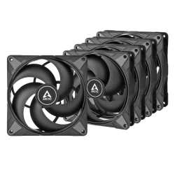 Arctic P14 Max High-Speed 14cm PWM Case Fans x5, Fluid Dynamic Bearing, 400-2800 RPM, 0dB Mode, Black, Value Pack (5 Fans)