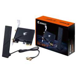 Gigabyte GC-WIFI7 Intel WiFi 7 5800Mbps Bluetooth 5.3 Wireless PCI-Express Card with Magnetic Ultra-high Gain Antenna