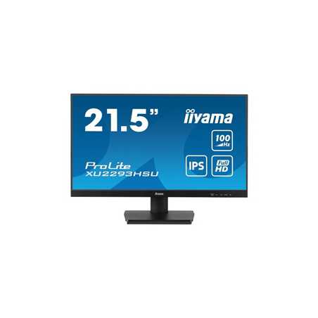 iiyama Prolite XU2293HSU-B6 22 inch IPS Monitor, Full HD, 1ms, HDMI, Display Port, USB Hub, 100Hz, Speakers, Black, Int PSU, VES