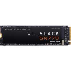 WD Black SN770 (WDS100T3X0E) 1TB NVMe SSD, M.2 Interface, PCIe Gen4, 2280, Read 5150MB/s, Write 4900MB/s, 5 Year Warranty
