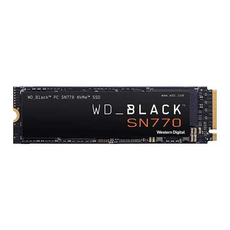 WD Black SN770 (WDS100T3X0E) 1TB NVMe SSD, M.2 Interface, PCIe Gen4, 2280, Read 5150MB/s, Write 4900MB/s, 5 Year Warranty