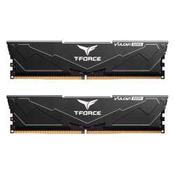 Team T-Force Vulcan 32GB Kit (2 x 16GB), DDR5, 6400MHz (PC5-5120), CL40, ECC, XMP 3.0, PMIC, DIMM Memory, Black