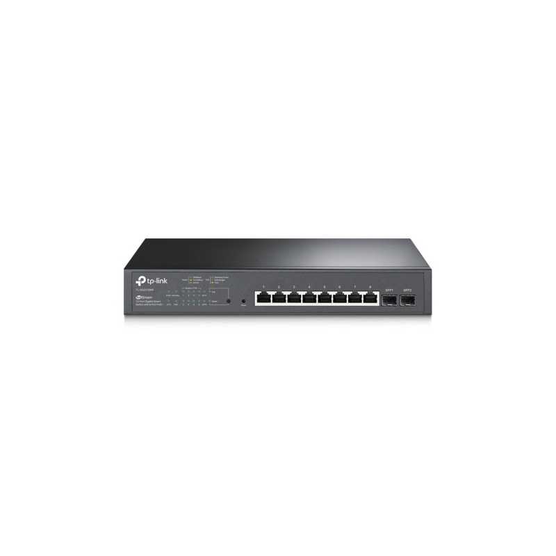 TP-LINK (TL-SG2210MP) JetStream 10-Port Gigabit Smart Switch with 8-Port PoE+, 2 GB SFP Slots, Rackmountable 