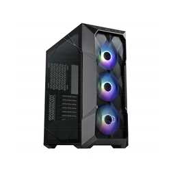 COOLER MASTER MasterBox TD500 Mesh V2 Case, Black, Mid Tower, 2 x USB 3.2 Gen 1 Type-A / 1 x USB 3.2 Gen 2 Type-C, Tool-Free Cry