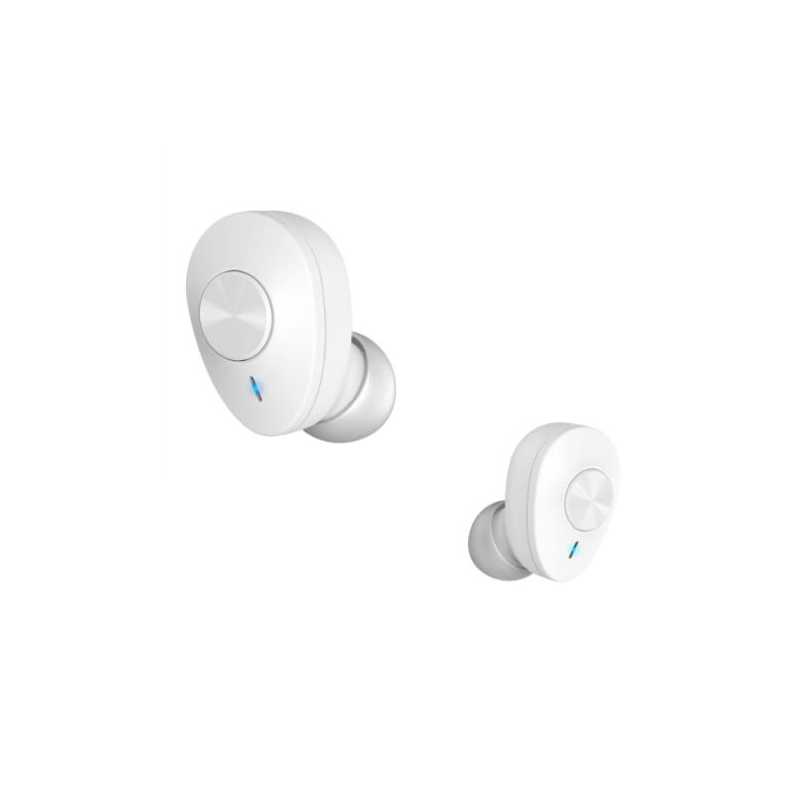 Hama Freedom Buddy Bluetooth Earbuds with Mic, Bass Boost, True Wireless, Touch Control, Voice Control, Charging Case, White