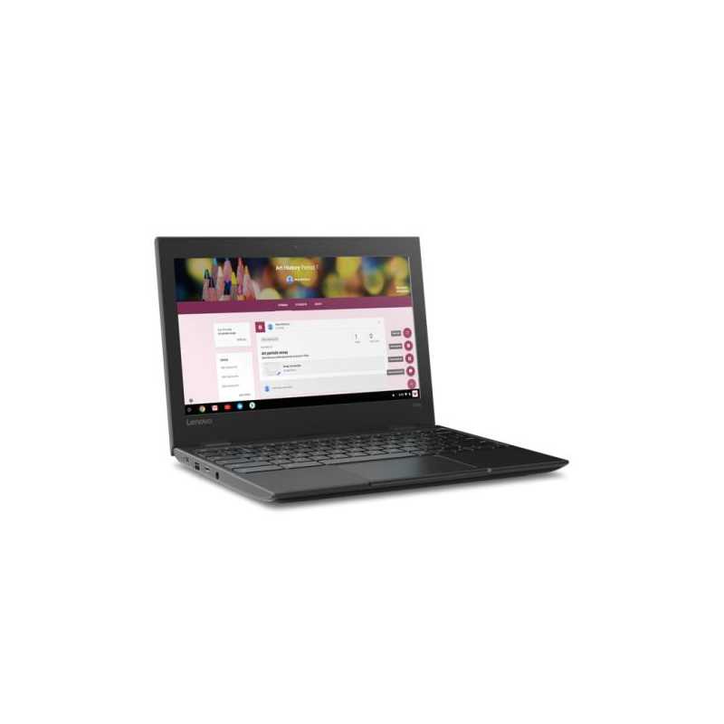 Lenovo 100e Chromebook G2 Laptop, 11.6", Celeron N4020, 4GB, 32GB eMMC, Webcam, Wi-Fi, No LAN, USB-C, Chrome OS