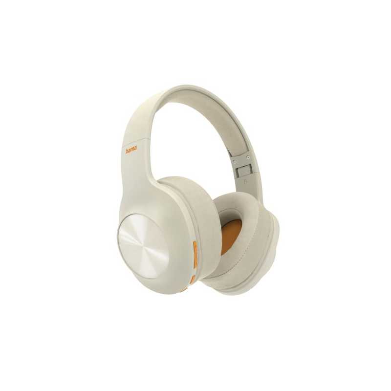 Hama Spirit Calypso Bluetooth Headset w/ Mic, Bass Boost, Foldable, Passive Noise Suppression, Beige